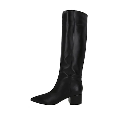 (W) SERGIO ROSSI High-Top Leather Boots 'Black'