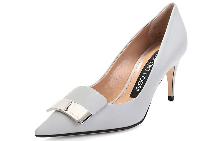 Order Sergio Rossi 時尚皮革高跟鞋 女款 淺藍色