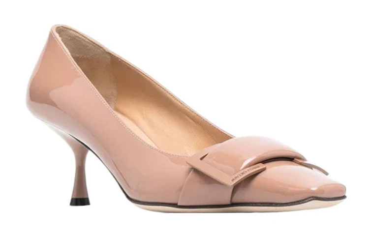 Order SERGIO ROSSI 皮革 方頭 細跟 高跟鞋 女款 粉色