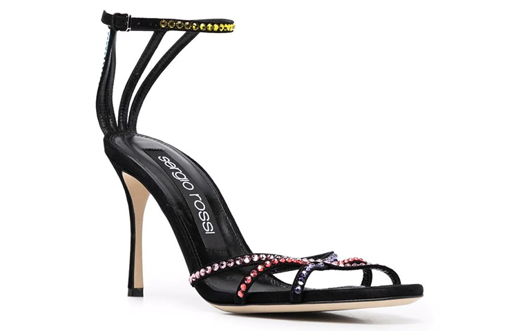 Order (W) 세르지오 로시 블랙 패션 하이힐 샌들 A92840MAFM391058