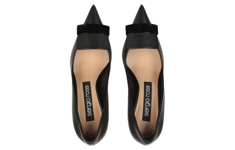 (W) SERGIO ROSSI High Heels 'Grain Leather Black' 圖 3