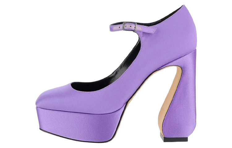 (W) SERGIO ROSSI High Heels 'Light Purple Buckle Detail'