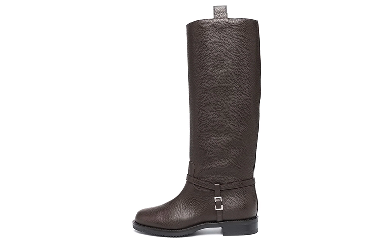 (Women) SERGIO ROSSI Knee-High Boots 'Brown Leather Grain' A96500MMVR132204