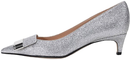 (Women) SERGIO ROSSI Knit Mule 'Silver' A81782MFN4898198110 (Women) SERGIO ROSSI Knit Mule 'Silver' A81782MFN4898198110