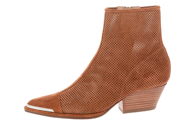 (W) SERGIO ROSSI Leather Ankle Boots 'Brown Pointed Toe'