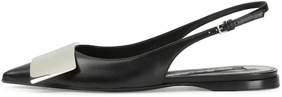 (Women) SERGIO ROSSI Leather Buckle Pointed Toe 'Black' B03510MNAN071701498 (Women) SERGIO ROSSI Leather Buckle Pointed Toe 'Black' B03510MNAN071701498