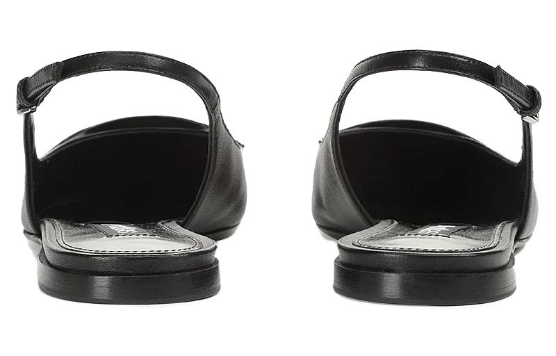 Shop (W) 세르지오 로시 블랙 가죽 버클 포인티드 토 B03510MNAN071701498