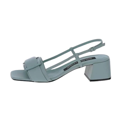 (W) SERGIO ROSSI Leather Buckle Sandal 'Blue'