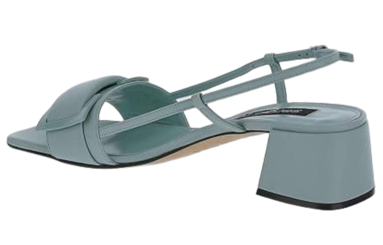 (W) SERGIO ROSSI Leather Buckle Sandal 'Blue' 圖 3