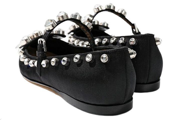 (W) SERGIO ROSSI Leather Flats 'Black' 圖 3