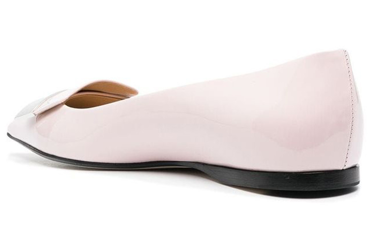 (W) SERGIO ROSSI Leather Flats 'Pink' 圖 4