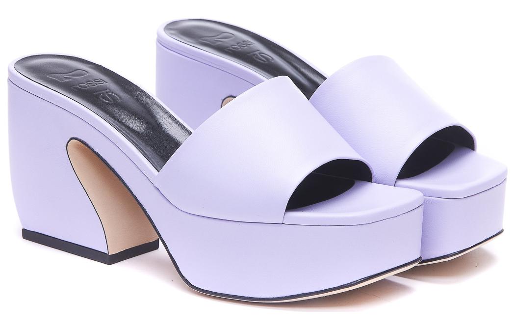 Order (W) SERGIO ROSSI 紫色皮革厚底高跟凉鞋 A93760MNAG015316