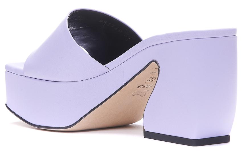 Lookbook (W) SERGIO ROSSI 紫色皮革厚底高跟凉鞋 A93760MNAG015316