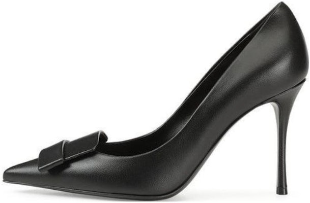 (Women) SERGIO ROSSI Leather Pointed-Toe Slip-On Stiletto 'Black' B04940MNAN071101000 Buy (Women) SERGIO ROSSI Leather Pointed-Toe Slip-On Stiletto 'Black' B04940MNAN071101000