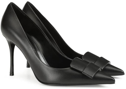 (W) SERGIO ROSSI黑色皮革尖头高跟鞋 B04940MNAN071101000 Order (W) SERGIO ROSSI黑色皮革尖头高跟鞋 B04940MNAN071101000