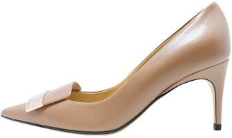 (Women) SERGIO ROSSI Leather Pointed-Toe Stiletto 'Brown' A78950MAGNOS5755110 (Women) SERGIO ROSSI Leather Pointed-Toe Stiletto 'Brown' A78950MAGNOS5755110