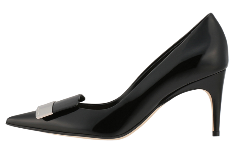 Buy (W) SERGIO ROSSI Sepatu Hak Tinggi Kulit Lancip 'Hitam' A78950MVIV011101000