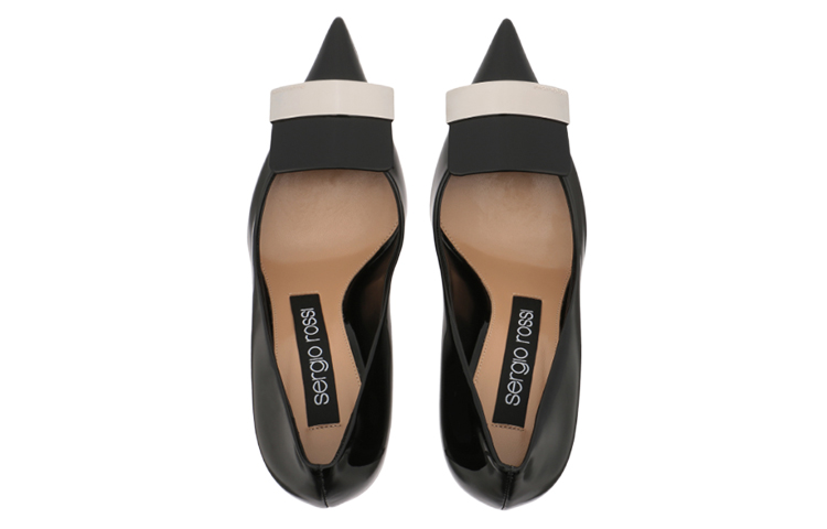 Shop (W) SERGIO ROSSI Sepatu Hak Tinggi Kulit Lancip 'Hitam' A78950MVIV011101000