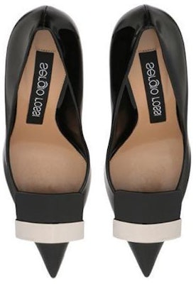 (Women) SERGIO ROSSI Leather Pointed High Heels 'Black' A78950MVIV011101000 Purchase (Women) SERGIO ROSSI Leather Pointed High Heels 'Black' A78950MVIV011101000