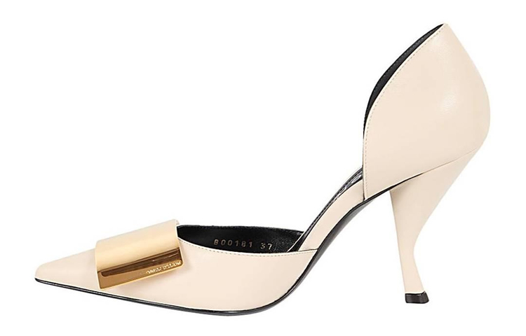 (W) SERGIO ROSSI Leather Pumps 'White'