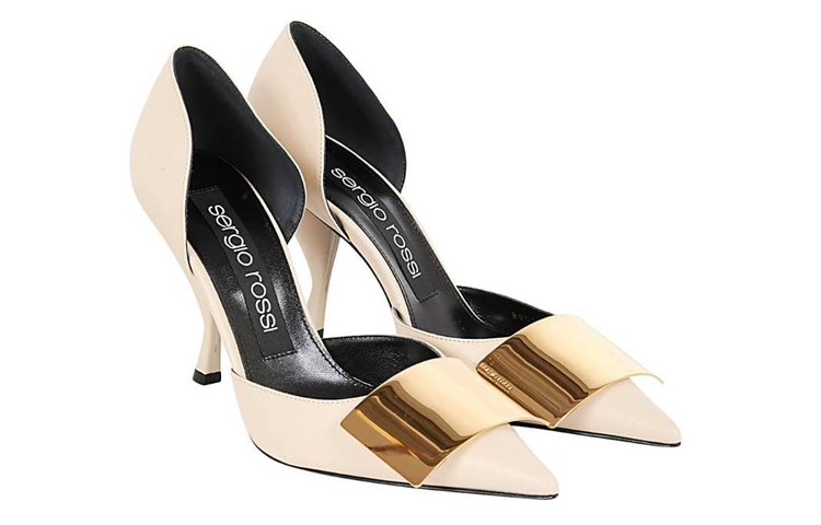 (W) SERGIO ROSSI Leather Pumps 'White' 圖 3