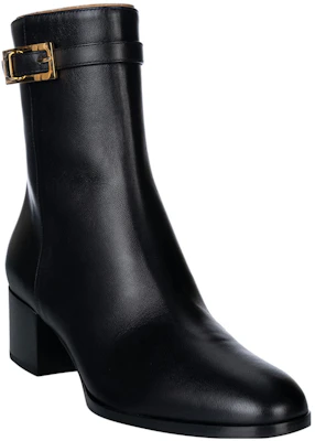 (Women) SERGIO ROSSI Leather Round-Toe Block Heel Ankle Boot 'Black' A99820MNAN071000 Order (Women) SERGIO ROSSI Leather Round-Toe Block Heel Ankle Boot 'Black' A99820MNAN071000