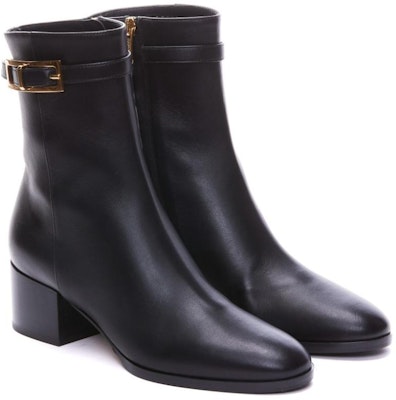 (Women) SERGIO ROSSI Leather Round-Toe Block Heel Ankle Boot 'Black' A99820MNAN071000 Lookbook (Women) SERGIO ROSSI Leather Round-Toe Block Heel Ankle Boot 'Black' A99820MNAN071000