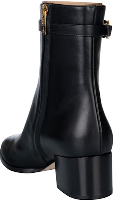 (Women) SERGIO ROSSI Leather Round-Toe Block Heel Ankle Boot 'Black' A99820MNAN071000 Shop (Women) SERGIO ROSSI Leather Round-Toe Block Heel Ankle Boot 'Black' A99820MNAN071000