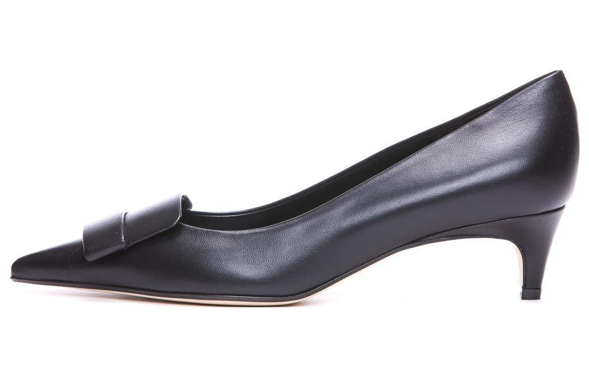 Buy (W) 세르지오 로시 블랙 가죽 슬립온 A78952MFI9681000