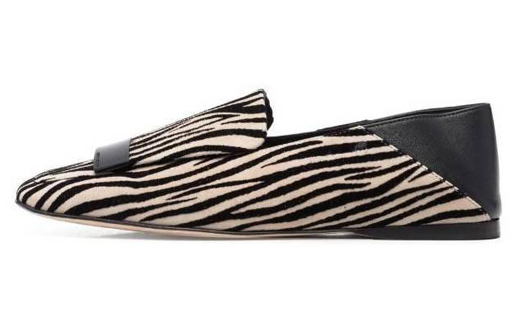 Buy (W) セルジオロッシ レザー スリッポン (黒白) A77990MFI5672657170