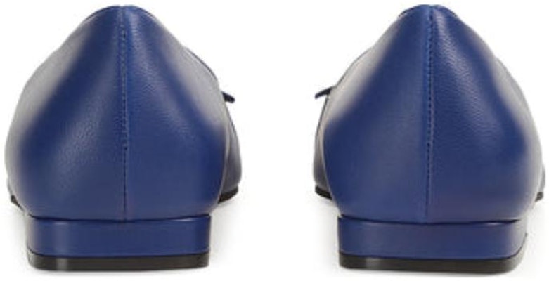 (W) SERGIO ROSSI Kasut Kulit Slip-On 'Blue Square Toe' Untuk Wanita A95410MNAN074104543 Shop (W) SERGIO ROSSI Kasut Kulit Slip-On 'Blue Square Toe' Untuk Wanita A95410MNAN074104543