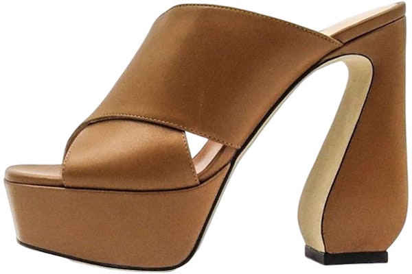 (Women) SERGIO ROSSI Leather Square-Toe Sandals 'Brown' A93770MNAG011112250 Buy (Women) SERGIO ROSSI Leather Square-Toe Sandals 'Brown' A93770MNAG011112250