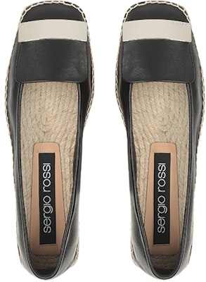 (Women) SERGIO ROSSI Leather Woven Flat 'Black' A94490MNAN074101000 Lookbook (Women) SERGIO ROSSI Leather Woven Flat 'Black' A94490MNAN074101000