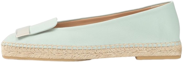 (Women) SERGIO ROSSI Leather Woven Flats 'Mint Green' A94490MNAN074103119 (Women) SERGIO ROSSI Leather Woven Flats 'Mint Green' A94490MNAN074103119