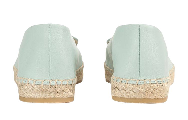 (W) SERGIO ROSSI Leather Woven Flats 'Mint Green' 圖 4