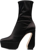 (Women) SERGIO ROSSI Leather Zip High-Heel Round-Toe Ankle Boots 'Black' B00770MTEE571000 (Women) SERGIO ROSSI Leather Zip High-Heel Round-Toe Ankle Boots 'Black' B00770MTEE571000