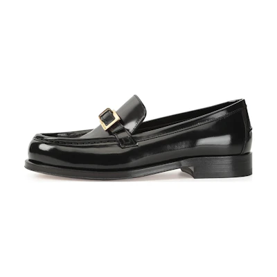 (W) SERGIO ROSSI Loafer 'Black Leather'