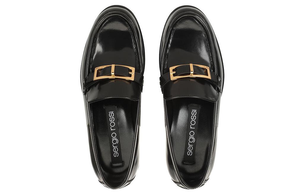 Lookbook (W) SERGIO ROSSI Mocasín 'Cuero Negro' B00080MMVA11170.1000