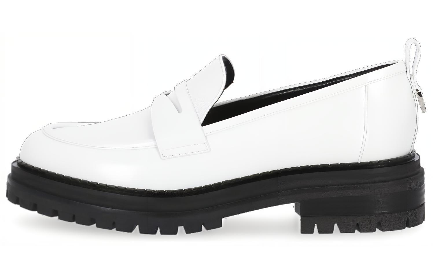 (W) SERGIO ROSSI Loafer 'White Leather'
