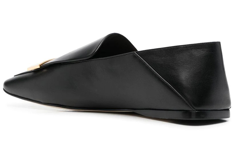 Lookbook SERGIO ROSSI 方頭皮革樂福平底鞋 女款 黑色