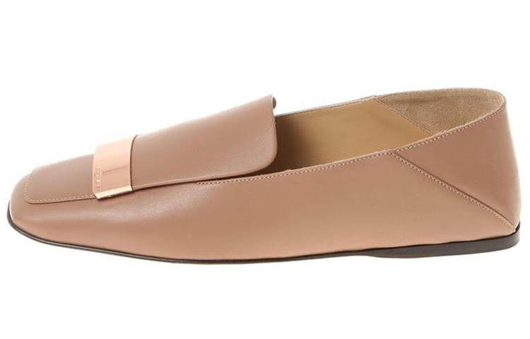 (Women) SERGIO ROSSI Loafer Flats 'Pink Square Toe' A77990MNAN075755170