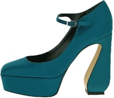 (Women) SERGIO ROSSI Mary Jane 'Blue Block Heel' B00980MTEZ023114450 (Women) SERGIO ROSSI Mary Jane 'Blue Block Heel' B00980MTEZ023114450