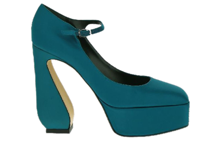 Order (W) SERGIO ROSSI Mary Jane "Blok Tumit Biru" B00980MTEZ023114450