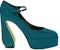 (W) SERGIO ROSSI Mary Jane "Blok Tumit Biru" B00980MTEZ023114450