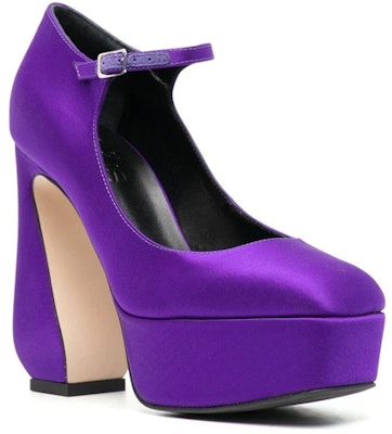 (W) SERGIO ROSSI Mary Jane 'High Heels Ungu Tebal' B00980MTEZ023115301 Order (W) SERGIO ROSSI Mary Jane 'High Heels Ungu Tebal' B00980MTEZ023115301