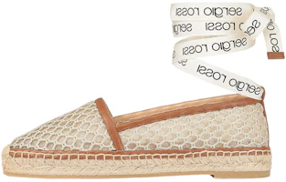(Women) SERGIO ROSSI Mesh Espadrille Flats 'Beige' A98530MFI5484102231 (Women) SERGIO ROSSI Mesh Espadrille Flats 'Beige' A98530MFI5484102231