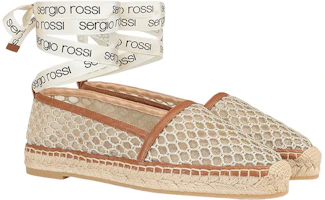 Order (W) SERGIO ROSSI Mesh Espadrille Flats 'Beige' Beige A98530MFI5484102231