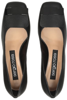 (Women) SERGIO ROSSI Mid-Heel Pump 'Black Pebble Leather' A86431MMVR131101000 Lookbook (Women) SERGIO ROSSI Mid-Heel Pump 'Black Pebble Leather' A86431MMVR131101000