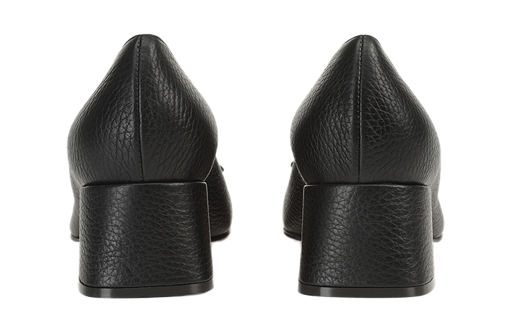 Shop (Women) SERGIO ROSSI Mid-Heel Pump 'Black Pebble Leather' A86431MMVR131101000