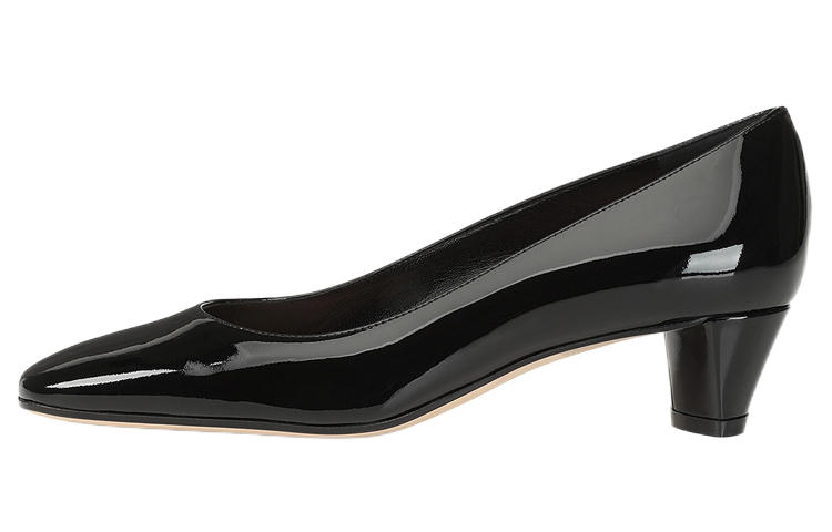 Buy (W) SERGIO ROSSI Tacón Medio 'Cuero Charol Negro' A94440MVIV011101000